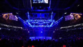 A general view of the Octagon during the UFC 276 event at T-Mobile Arena on July 02, 2022 in Las Vegas, Nevada. (Photo by Chris Unger/Zuffa LLC)