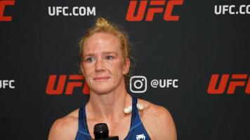 Holly Holm Backstage In San Antonio After Her Victory, March 2023