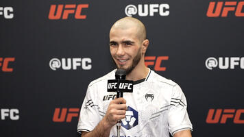 Flyweight Muhammad Mokaev Speaks With UFC.com After His Decision Victory Over Alex Perez At UFC Fight Night: Rozenstruik vs Gaziev On March 2, 2024